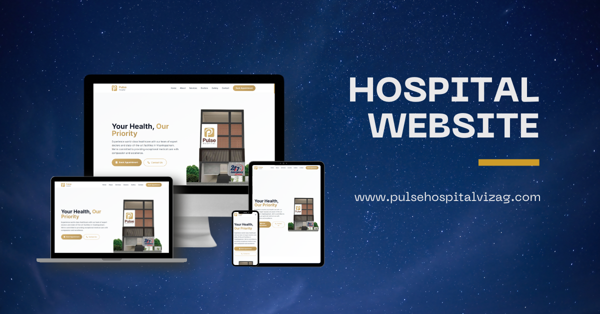 Hospital website designed and devloped by armsagency